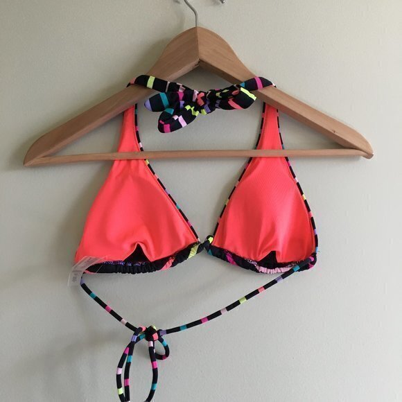 Victoria’s Secret Swim Striped Bikini Top Bra - Picture 5 of 5